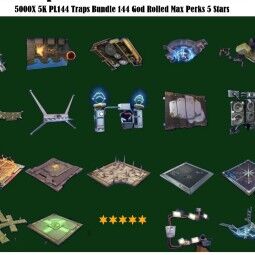 5K 5000 5,000 PL144 Mixed Traps God Roll PC XBOX PS SWITCH EPIC STW Save The World Materials 0