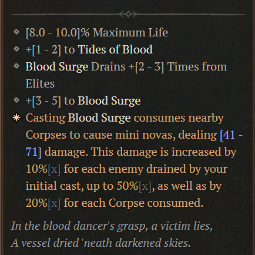 800 4ga Cruor's Embrace +not max roll 0