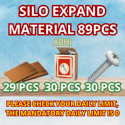 SILO Expansion Material 89pcs (30Screw, 29Wooden Panel, 30Nail) Hay Day 0