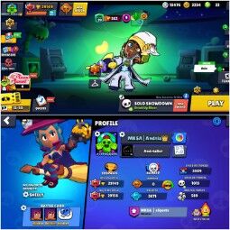 🔥 [ブロウラー:57]🔥29Kトロフィー♦️トップ- 105スキン11 ♦️ブロウラーカンスト⚡6ハイパーチャージ🔥NC- はい⚡スキン- レア33、スーパーレア36、エピック30、ミシック3、ハイパーチャージ3 0