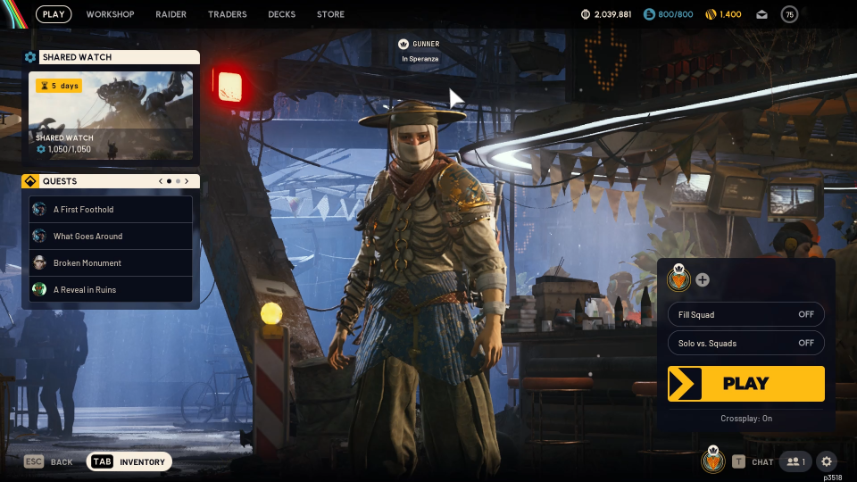 (Steam, PS, Xbox, Epic) 75 Level 57 Blueprints All workbenches level 3 Scrappy level 4 800/800 Credits + 1400 Tokens