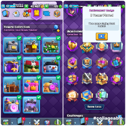 Great Value- Level[57]-11x Evolution-Max Card 63x[11xElite]-Huge Magic Item-Emote[95x]-Tower Collection[10x]. 2