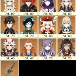 💚[Asia] AR 55 💚 13x Five Stars 💚 41 Chars 💚 Albedo & Raiden  & Venti & Zhongli & Klee & Arataki Itto 0