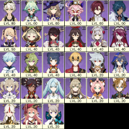 💚[EU] AR 55 💚 14x Five Stars 💚 38 Chars 💚 Klee & Yoimiya &  Kazuha & Eula & Yae Miko 1