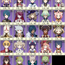 💚[Asia] AR 55 💚 12x Five Stars 💚 34 Chars 💚 Eula & Raiden  & Klee & Yae Miko 1