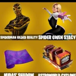 🍀 153 Skins 🍀 pc/psn/NINTENDO🍀 Spiderman (Realidade Dourada) , Spidergwen (Stacy) , star wand , harley hitter , darth vader , lara croft , neymar Jr , Aura 🍀 4