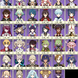 💚[NA] AR 56 💚 16x Five Stars 💚 47 Chars 💚 Venti & Klee & Zhongli & Yoimiya & Xiao & Baizhu & Ganyu 1