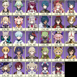 💚[EU] AR 55 💚 17x Five Stars 💚 43 Chars 💚 Hu Tao C1 & Raiden  & Tartaglia & Albedo & Klee & Nahida &  Itto 1