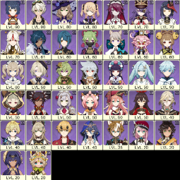 💚[NA] AR 57 💚 22x Five Stars 💚 51 Chars 💚 Raiden  & Eula & Furina &  Kazuha & Navia & Kinich & Hu Tao 1