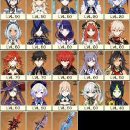 💚[EU] AR 58 💚 27x Five Stars 💚 63 Chars 💚 Wanderer & Arlecchino & Furina & Yelan & Raiden  &  Kazuha & Nilou & Mualani & Clorinde & Mavuika & Zhongli & Nahi 0