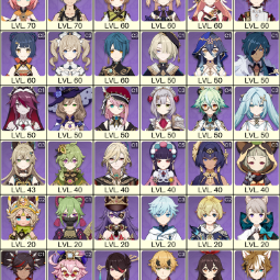 💚[NA] AR 55 💚 20x Five Stars 💚 51 Chars 💚 Ganyu & Furina & Lyney &  Ayaka & Mavuika & Wriothesley &  Kazuha & Baizhu & Zhongli 1