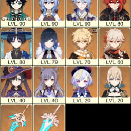 💚[EU] AR 56 💚 14x Five Stars 💚 40 Chars 💚  Ayato & Venti & Ganyu & Wanderer & Yelan &  Kazuha 0