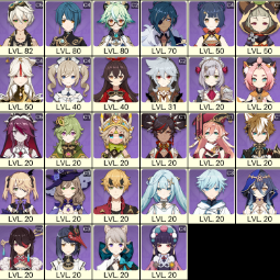 💚[EU] AR 56 💚 14x Five Stars 💚 40 Chars 💚  Ayato & Venti & Ganyu & Wanderer & Yelan &  Kazuha 1