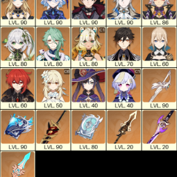 💚[NA] AR 57 💚 24x Five Stars 💚 53 Chars 💚 Neuvillette C1 & Xilonen C1 & Wriothesley & Furina & Navia &  Itto & Nahida & Baizhu & Zhongli 0
