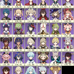 💚[NA] AR 55 💚 11x Five Stars 💚 44 Chars 💚 Hu Tao & Venti & Yoimiya &  Ayato & Nahida 1