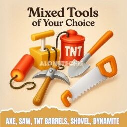210 Any Tools You Want! (Axe, Saw, TNT, Shovel, Dynamite) - Superfast Delivery 0