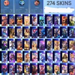 🔥 MLBB Premium conta | Coletor rank | 274 Skins | 7,8 mil partidas | top Heróis Gusion & Selena | mitico rank | Entrega instantânea| Melhor da cidade | 0