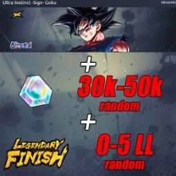 DB01🔥ULTRA UI Sign Goku🔥 30K-50K random Chrono Cristals🔥 0-7 LL/LF 🔥 ULTRA Goku 🔥 ANDROID ONLY 0