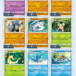 T251🔥3*EX Palkia🔥3*EX Dialga🔥EX: Mew+Gyarados~Legendary: Mesprit+Giratina🔥 1*EX: Garchomp+Rhyperior🔥Ability cards: 6🔥tradeable 2