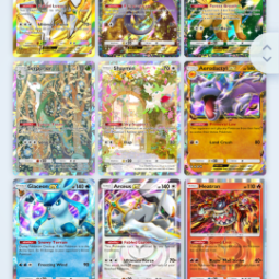 T336🔥300cards🔥Crown Arceus🔥Legendary:EX Articuno+EX Moltres+Uxie+Regirock+Heatran🔥EX: Mew+Celebi🔥Ability cards: 19🔥tradeable 3