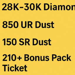 🌟[Konami] 💎 28K-30K Diamonds | 🔸850 UR Dust | 🔹150 SR Dust |📘210+ Bonus Pack Ticket |🎁Slifer the Sky Dragon Bundle|UR CP 10-15| | Instant delivery ⚡|#850 0