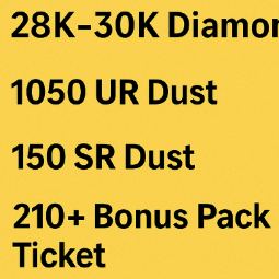 🌟[Konami] 💎 28K-30K Diamonds | 🔸1050 UR Dust | 🔹150 SR Dust |210+ Bonus Pack Ticket |🎁Slifer the Sky Dragon Bundle|UR CP 10-15| | Instant delivery ⚡|#1050 0