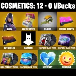 🌊1 Skin🌌Glow🌊Clawz Retro🌊Cuddle Hearts🌊Fryangles 4