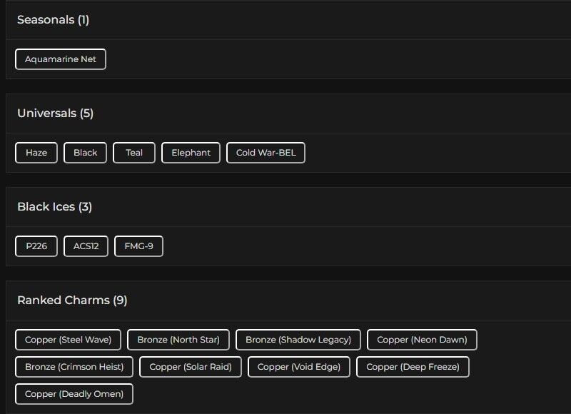 Level 144 | Ranked Ready | 3 Black Ice | 5 Universal | #2867