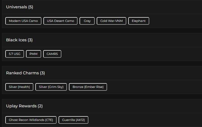 Level 101 | 2x Silver | 3 Black Ice | 5 Universal | #1847 Level 101 | 2x Silver | 3 Black Ice | 5 Universal | #1847