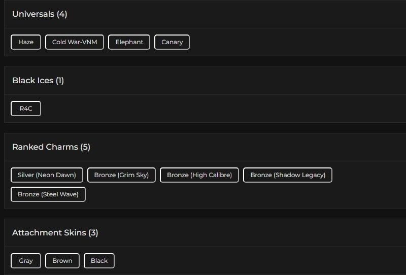 Level 104 | Silver | 1 Black Ice | 4 Universal | 1 Elite | #9783