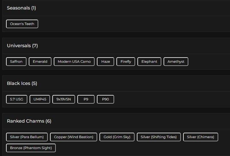 Level 86 | Gold | 5 Black Ice | 7 Universal | 10 Elite | 8 Pro League | #1895
