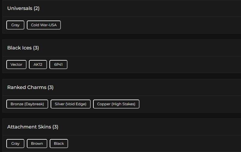 Level 104 | Silver | 3 Black Ice | 2 Universal | 1 Elite | #9930