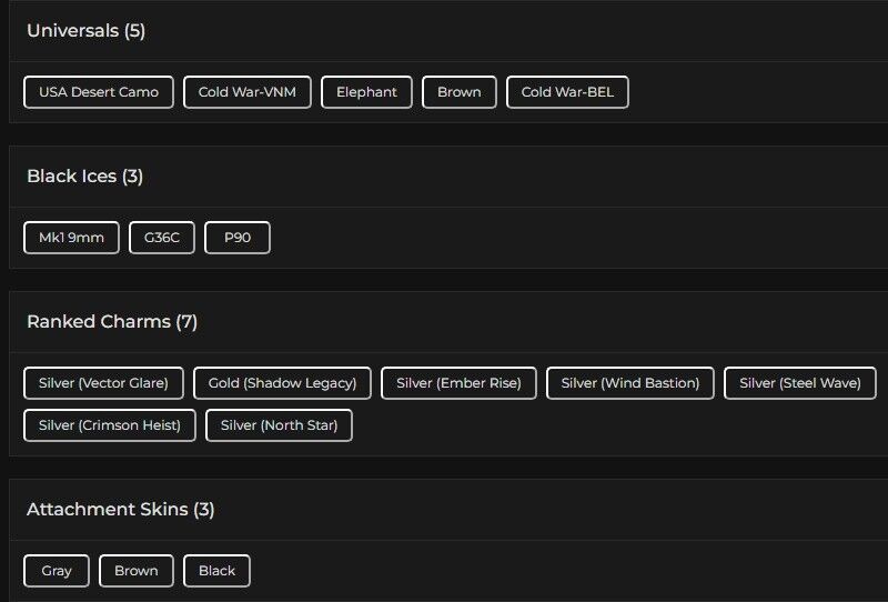 Level 157 | Gold | 3 Black Ice | 5 Universal | #1650 Level 157 | Gold | 3 Black Ice | 5 Universal | #1650