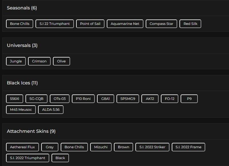 Level 106 | Ranked Ready | 11 Black Ice | 3 Universal | 2 Elite | #5760