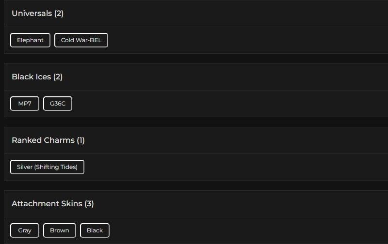 Level 74 | Silver | 2 Black Ice | 2 Universal | #1169