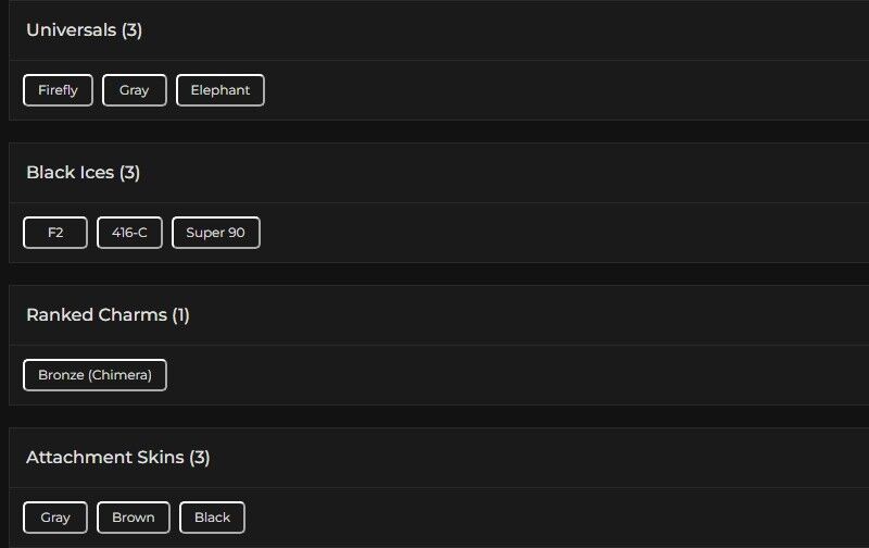 Level 108 | Ranked Ready | 3 Black Ice | 3 Universal | #6795