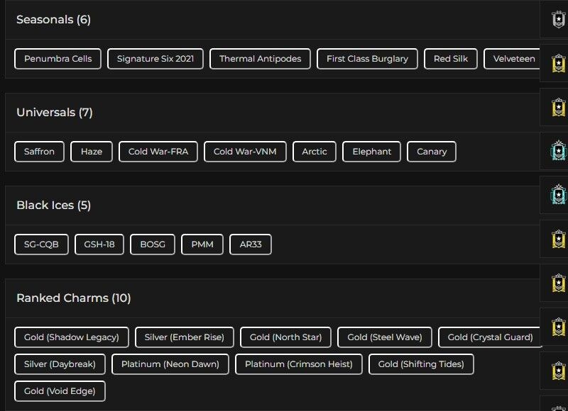 Level 237 | 2x Platinum | 5 Black Ice | 7 Universal | 1 Elite | #2262