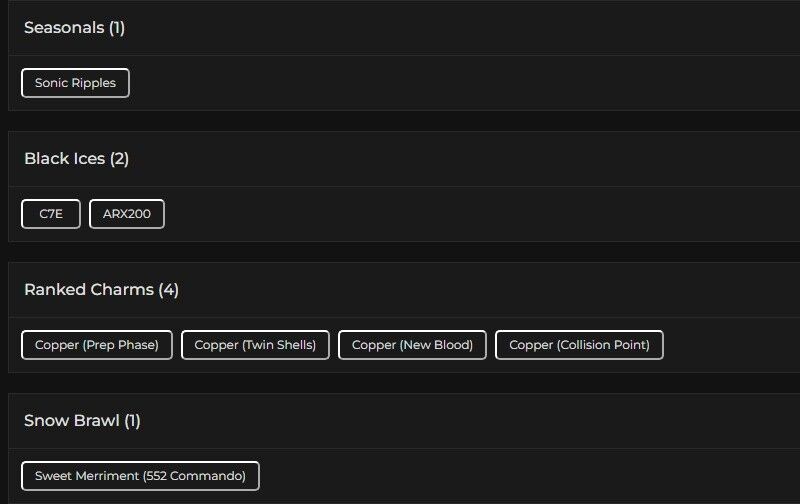 Level 76 | Ranked Ready | 2 Black Ice | #6208