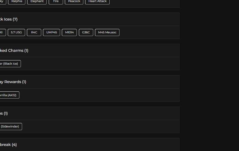 Level 148 | Silver | 7 Black Ice | 6 Universal | 1 Elite | #2855