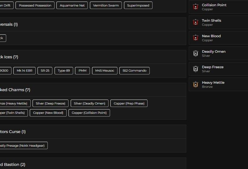 Level 130 | 2x Silver | 7 Black Ice | 1 Universal | #3399 Level 130 | 2x Silver | 7 Black Ice | 1 Universal | #3399