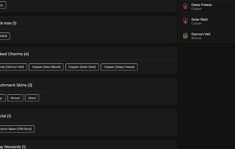 Level 79 | Ranked Ready | 1 Black Ice | 1 Universal | #8675