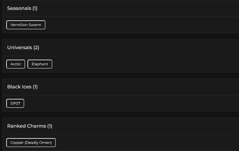 Level 73 | Ranked Ready | 1 Black Ice | 2 Universal | #8843