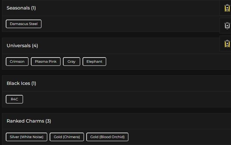 Level 121 | 2x Gold | 1 Black Ice | 4 Universal | 1 Elite | #1690