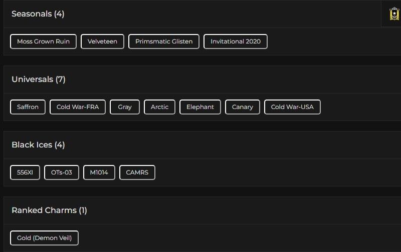 Level 230 | Gold | 4 Black Ice | 7 Universal | 13 Pro League | #5742 Level 230 | Gold | 4 Black Ice | 7 Universal | 13 Pro League | #5742