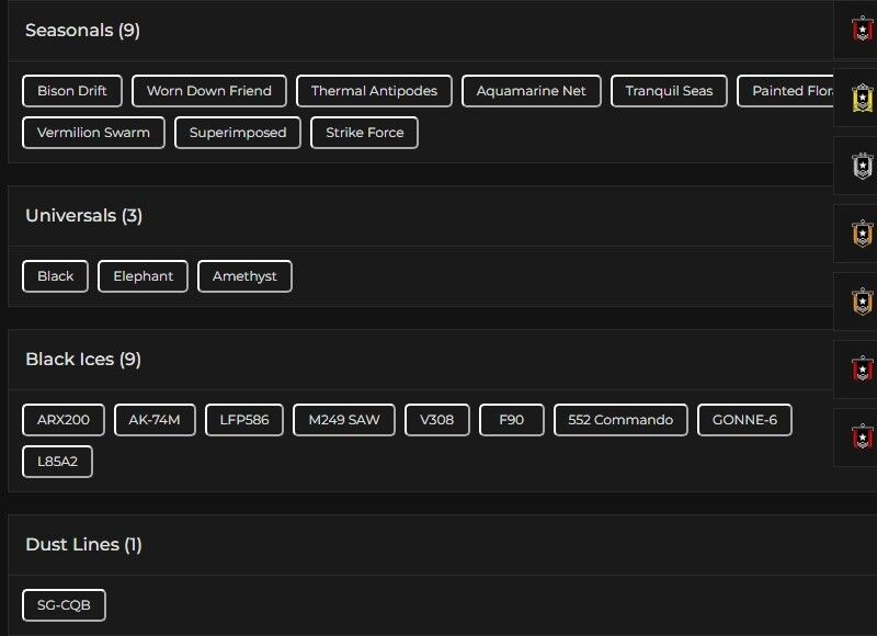 Level 118 | Gold | 9 Black Ice | 3 Universal | 1 Elite | 4 Pro League | #3215