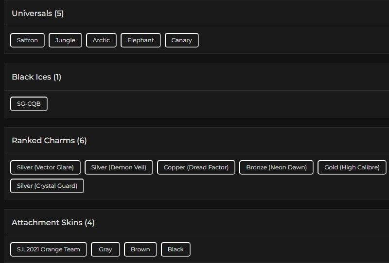 Level 103 | Gold | 1 Black Ice | 5 Universal | #4795