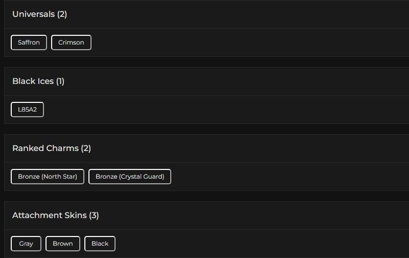 Level 100 | Ranked Ready | 1 Black Ice | 2 Universal | #6324 Level 100 | Ranked Ready | 1 Black Ice | 2 Universal | #6324