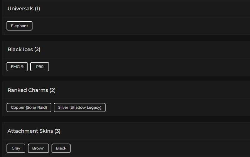 Level 75 | Silver | 2 Black Ice | 1 Universal | 2 Pro League | #3270