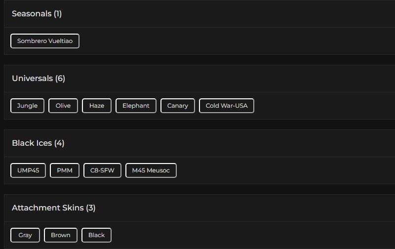 Level 138 | Ranked Ready | 4 Black Ice | 6 Universal | 1 Elite | #4689 Level 138 | Ranked Ready | 4 Black Ice | 6 Universal | 1 Elite | #4689