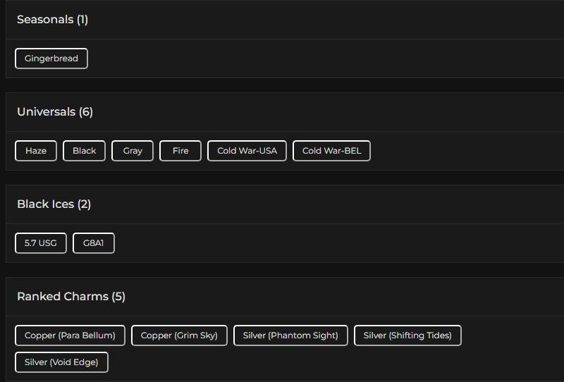 Level 131 | 3x Silver | 2 Black Ice | 6 Universal | 8 Pro League | #2173 Level 131 | 3x Silver | 2 Black Ice | 6 Universal | 8 Pro League | #2173